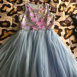 Sequin tulle dress